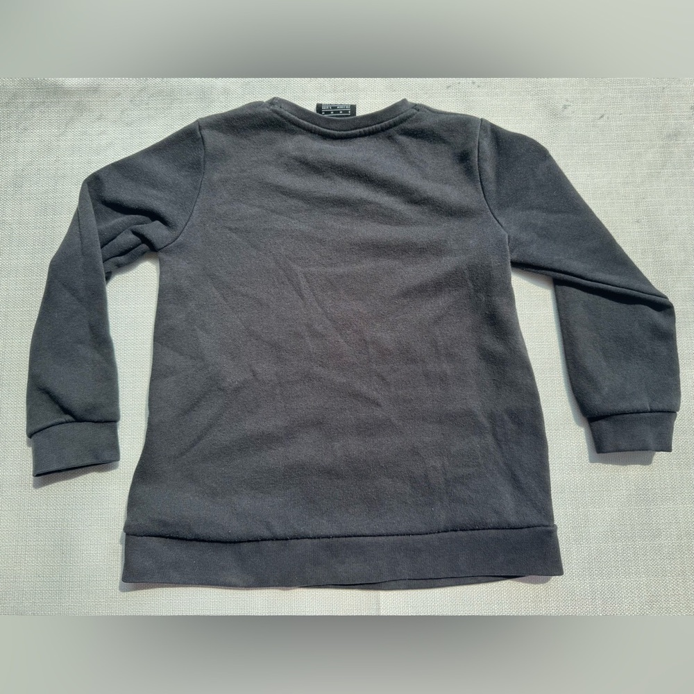 Nike ✔️ Youth Girls Black 🩷 Pink Crewneck Sweatshirt Size 6 Medium 5-6 yrs EUC - Picture 5 of 6